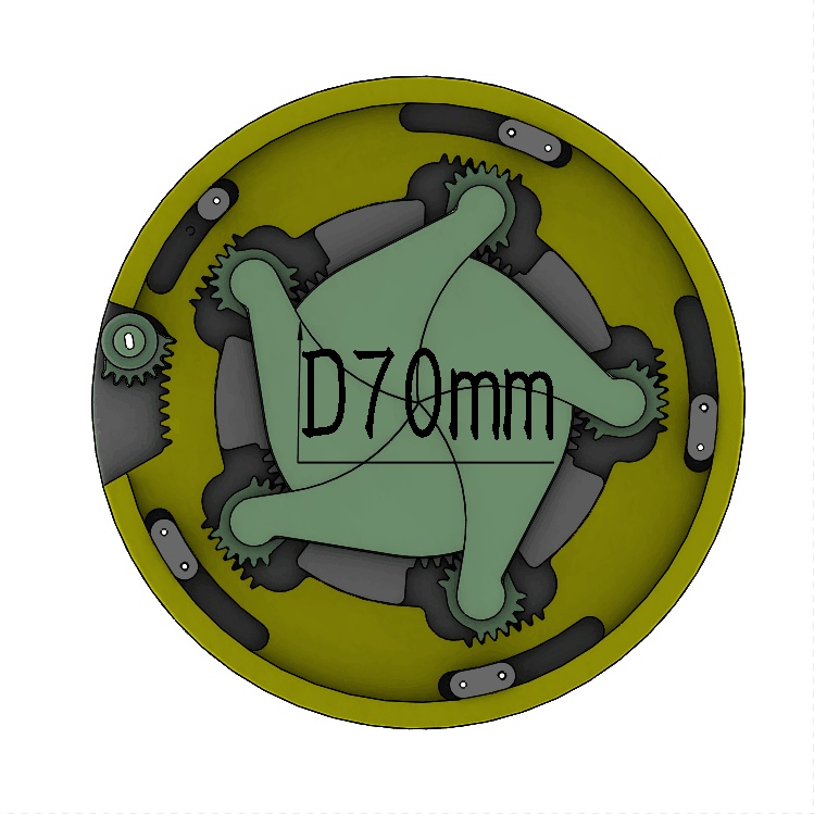 3DP5BLROD70A MECHANICAL IRIS SHUTTER DIAPHRAGM DIY HOBBY MECHANISM