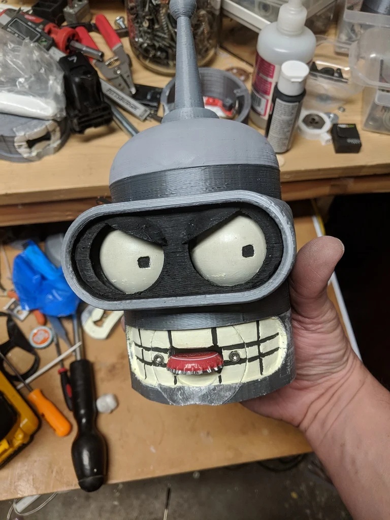 Customizable Bender (Futurama) Bottle Opener