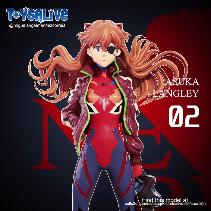 ASUKA LANGLEY 3D MODEL