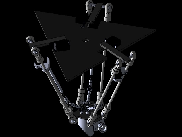 Robot Delta 6 grados de l...