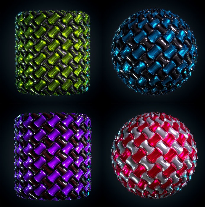 Hard Surface material - VOL 03 - Maps - SBsar -sci-fi Pattern