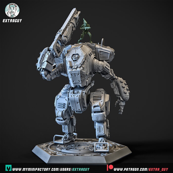 A Robot and His Big Robot 100mm