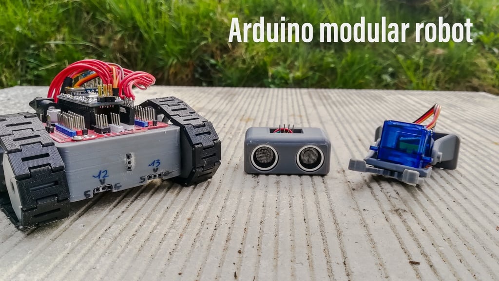 Arduino bluetooth controlled modular robot