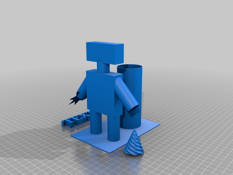 Robot Toothbrush Holder