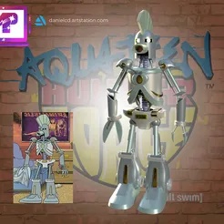 AQUA TEEN HUNGER FORCE CYBERNETIC GHOST OF CHRISTMAS PAST FROM THE FUTURE
