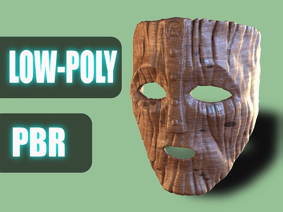 Wooden face mask