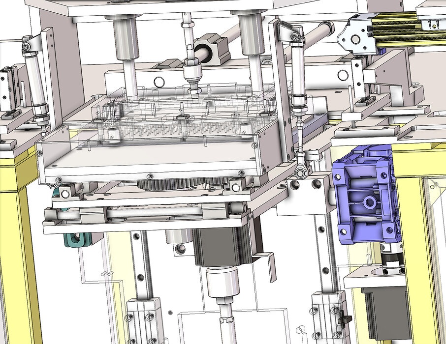 industrial 3D model Pot swing laminating machine