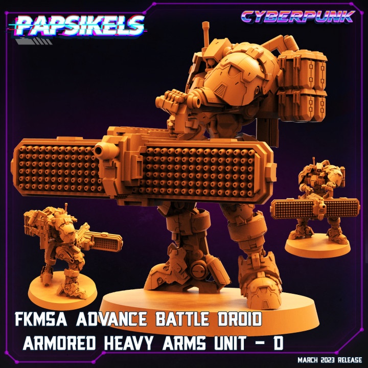 FKMSA ADVANCE BATTLE DROID ARMORED HEAVYARMS UNIT - D