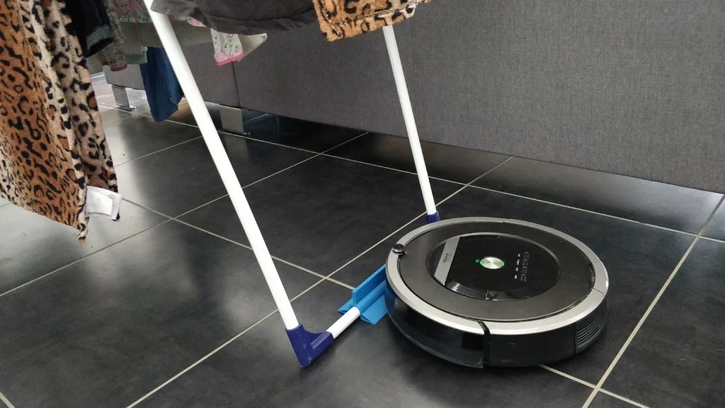 Clothes horse stopper for robot vacuum (iRobot / Roomba) - Customizable