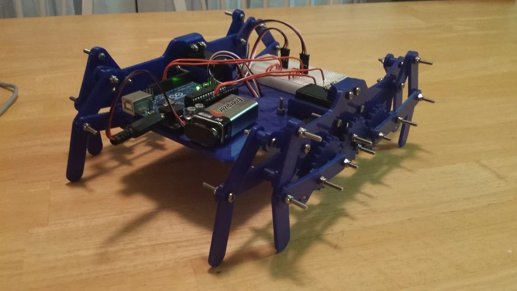3D Printed Walking Robot (Klann Linkage)