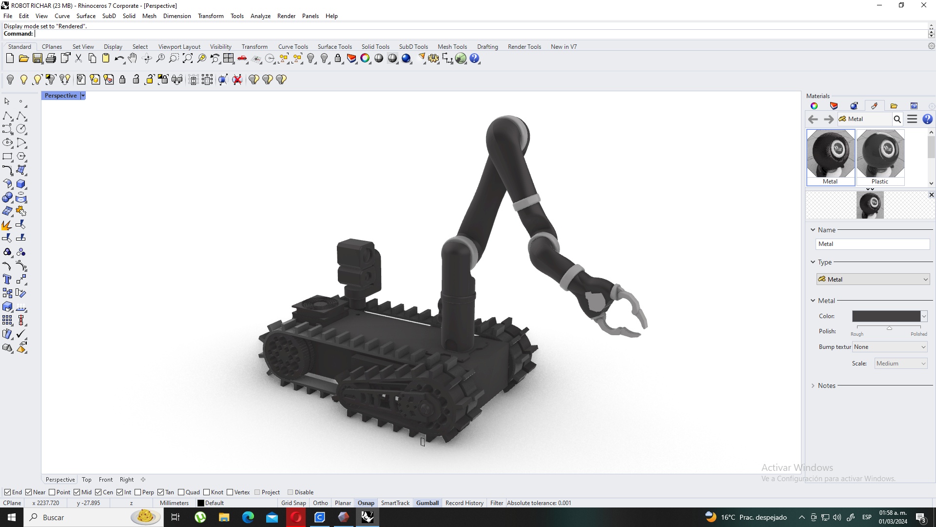 MODEL EXPLOSION-PROOF ROBOT