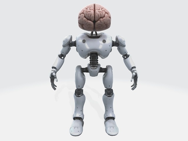 Robot with human brain