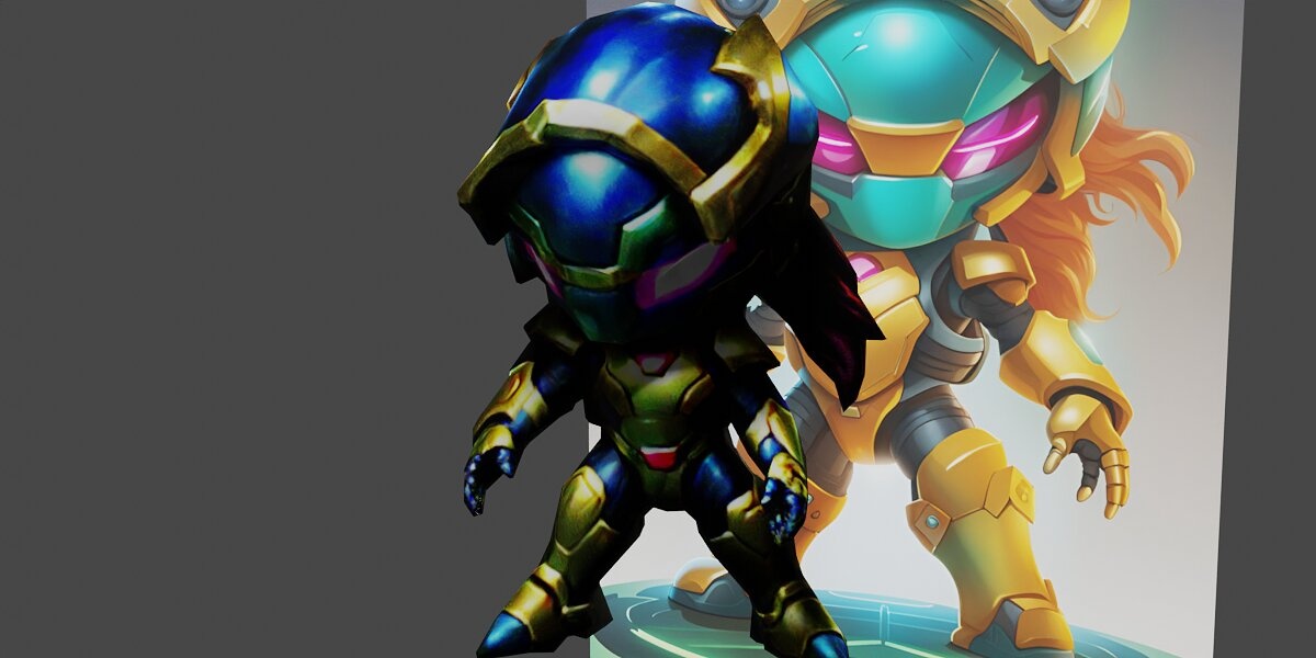 a cartoon character of a robot with glowing eyes s