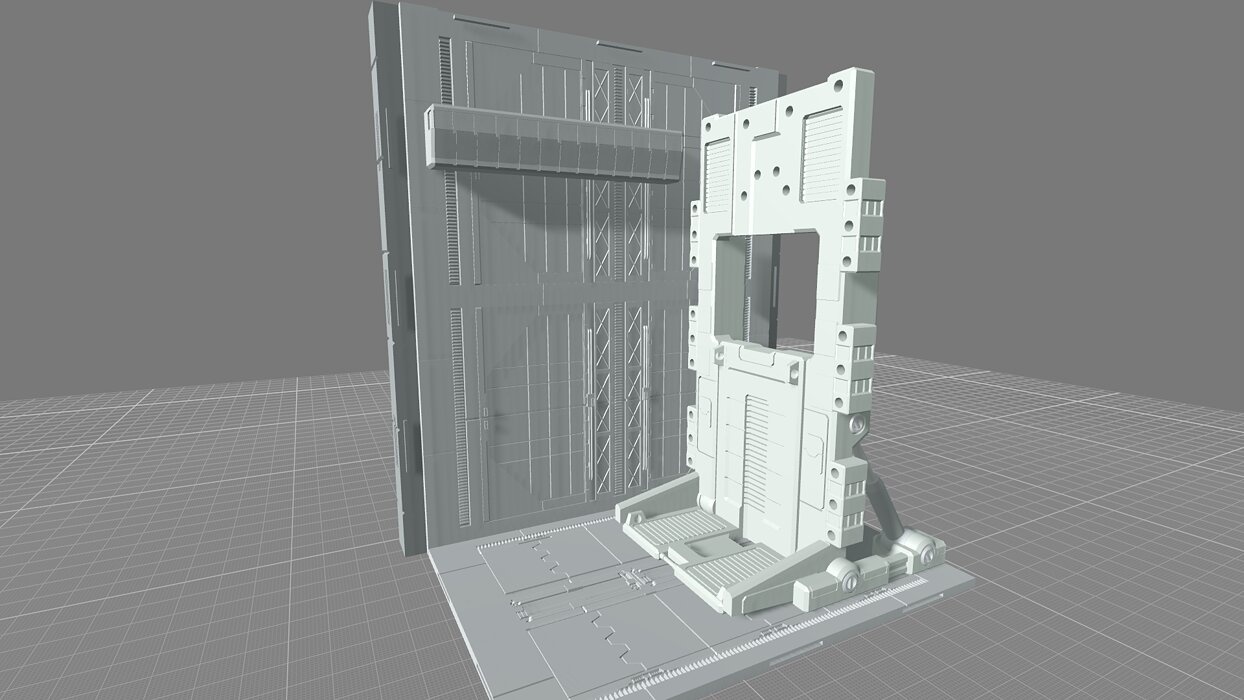 MHB08OC-Classic Mech Hangar Platform Deck Customizable