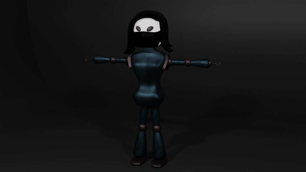 Xenith  A Low-Poly Robot girl