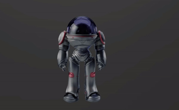 DBX ASTRO01 ROBOT STL OBJ GLB FOR 3D PRINT
