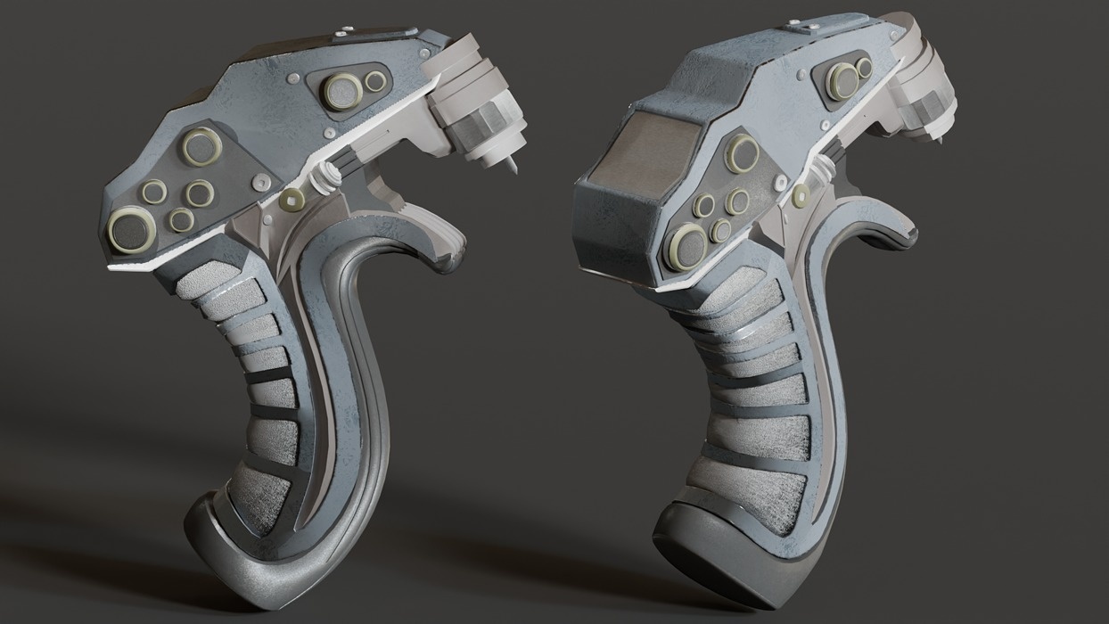 Futuristic Game-Ready Model Mechanical Tool or Medical Equipment