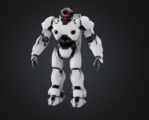 DIB MOON BOT STL OBJ GLB FOR 3D PRINTER