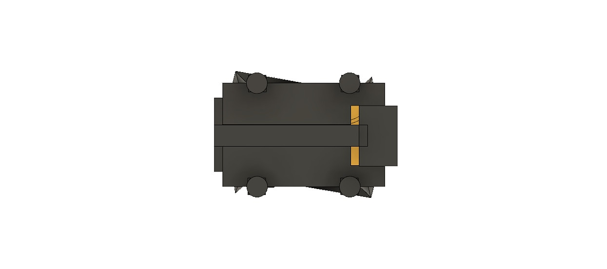 One and a half inch drone chassis 3D print model