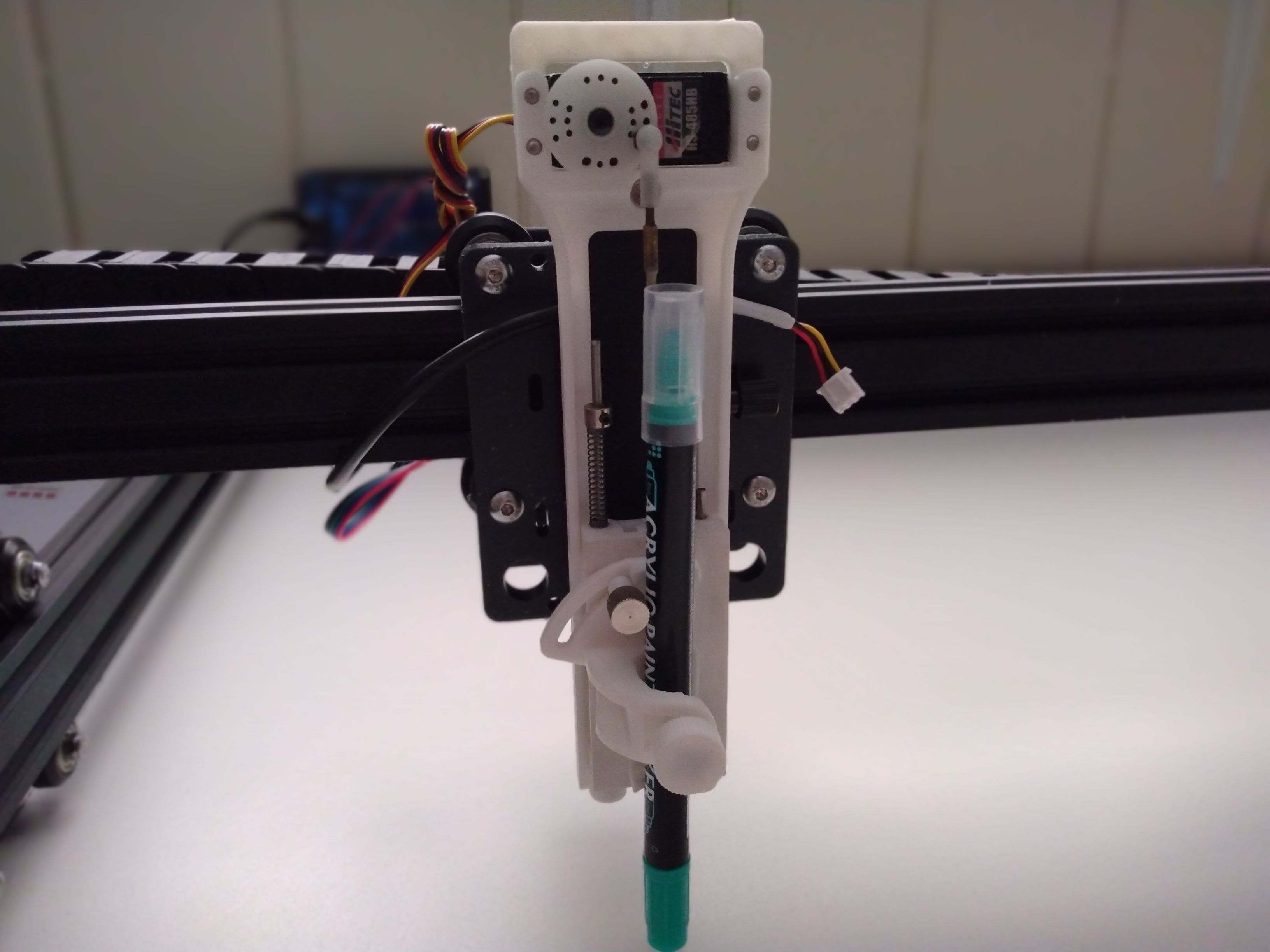 PEN HOLDER FOR FOR CONVERTING CNC LASER TO A PEN/DRAWING PLOTTER