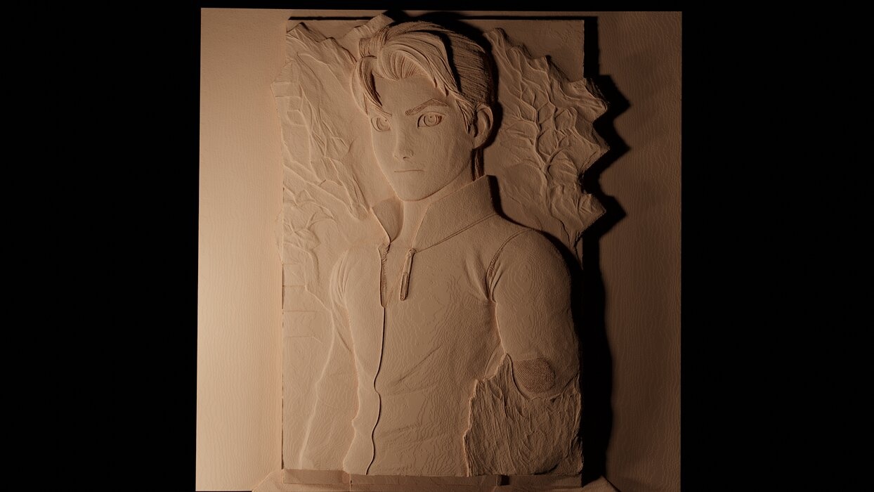 Tadashi Hamada Big Hero 6 CNC 3d Print High Relief Sand Casting