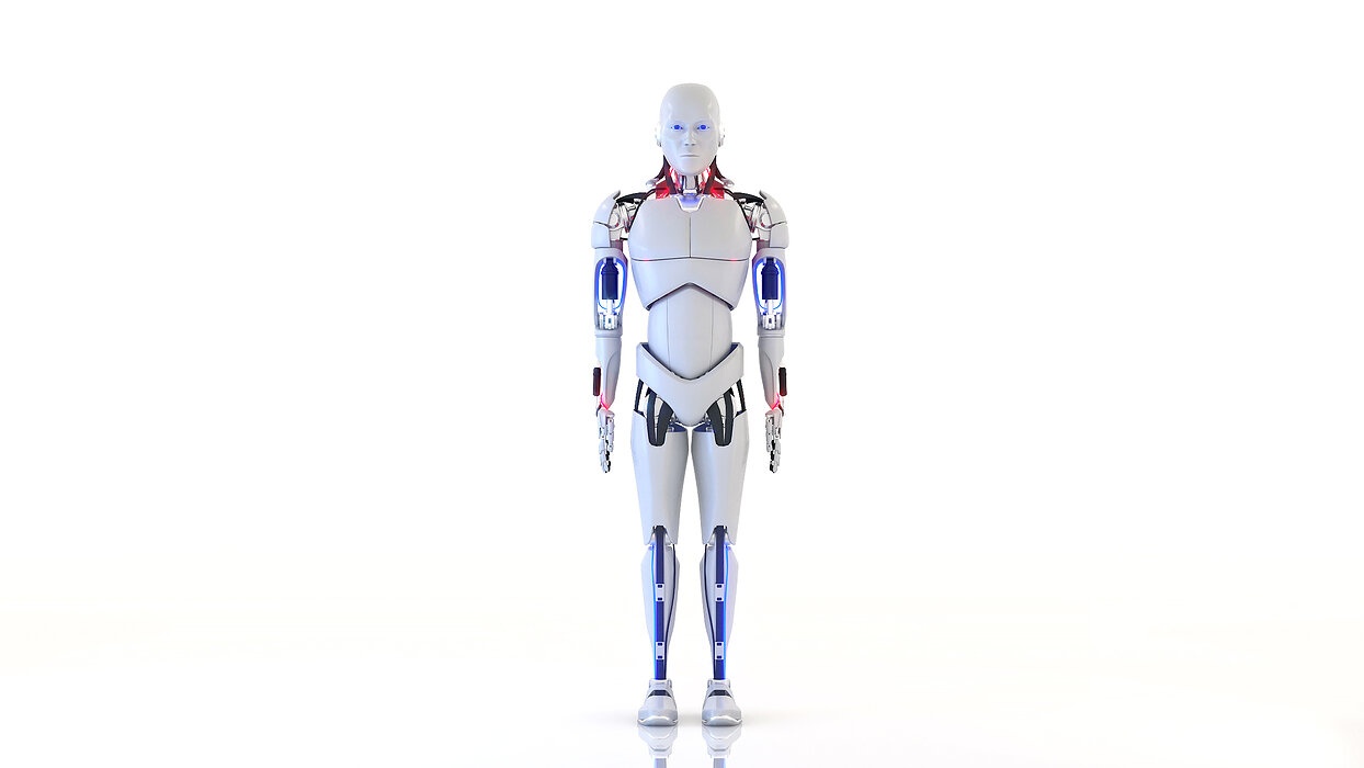 Electronic Cyborg Male animated model