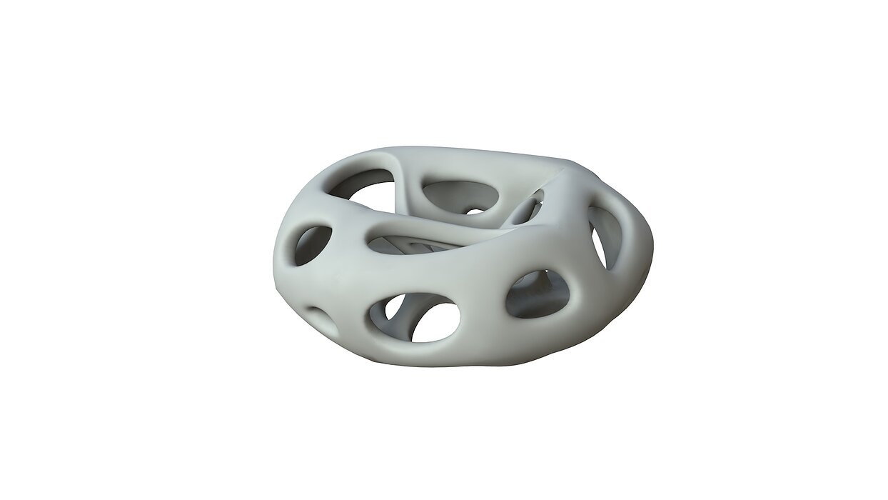SciFi Cube Object No 66322 Low Poly Shape