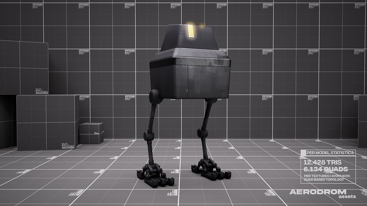 Lil Chick - GameReady Scifi Character - AR - VR