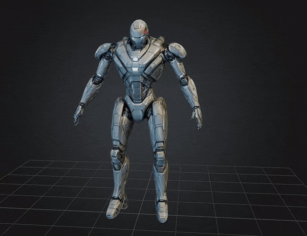 DBX BIPED FUTURISTIC ROBOT STL OBJ