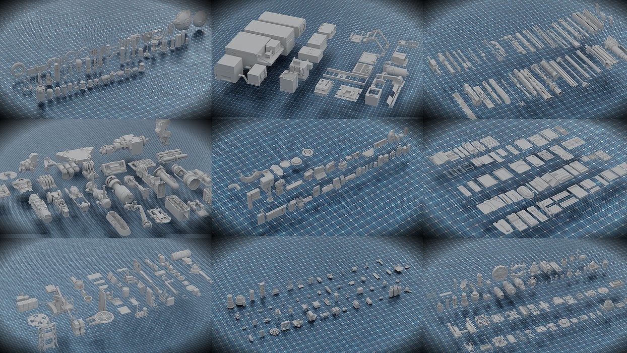 450 PART SCIFI KITBASH