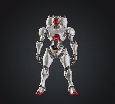 DIB MOON BOT STL OBJ GLB FOR 3D PRINTER