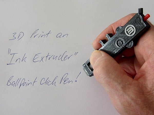 "INK EXTRUDER" - BALLPOINT CLICK PEN THAT LOOKS LIKE A SMART EXTRUDER!