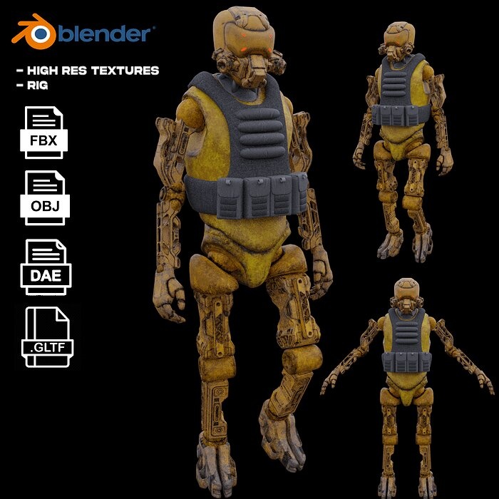 Military robot guard 