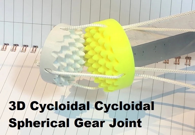 3D Cycloidal Cycloidal Robot Wrist