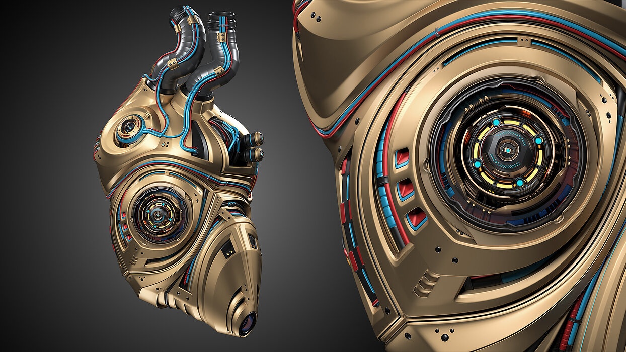 Sci-Fi Robot Heart 2b