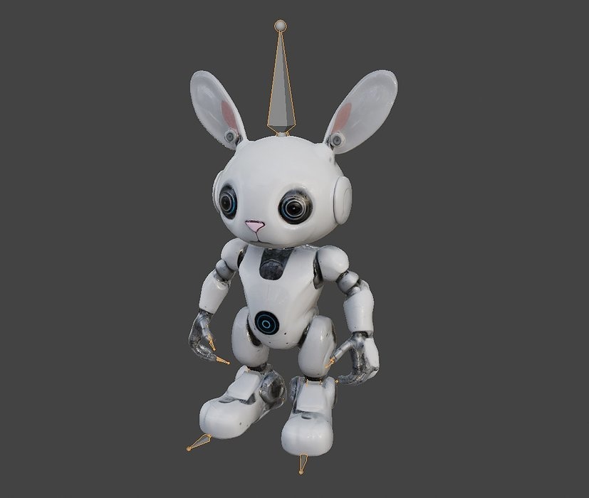 Robot Rabbit Rigged