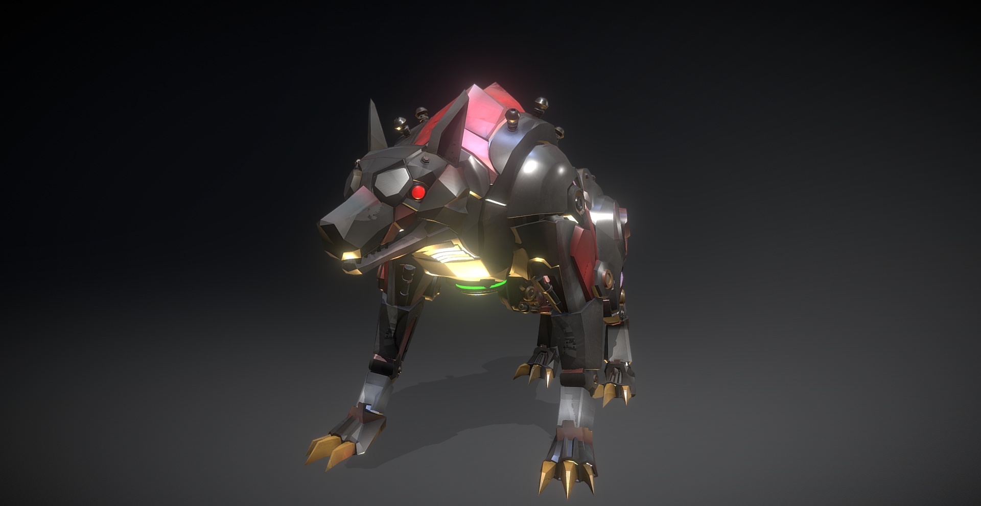 ROBOT WOLF MODEL PRINTIBLE ACTION FIGURE
