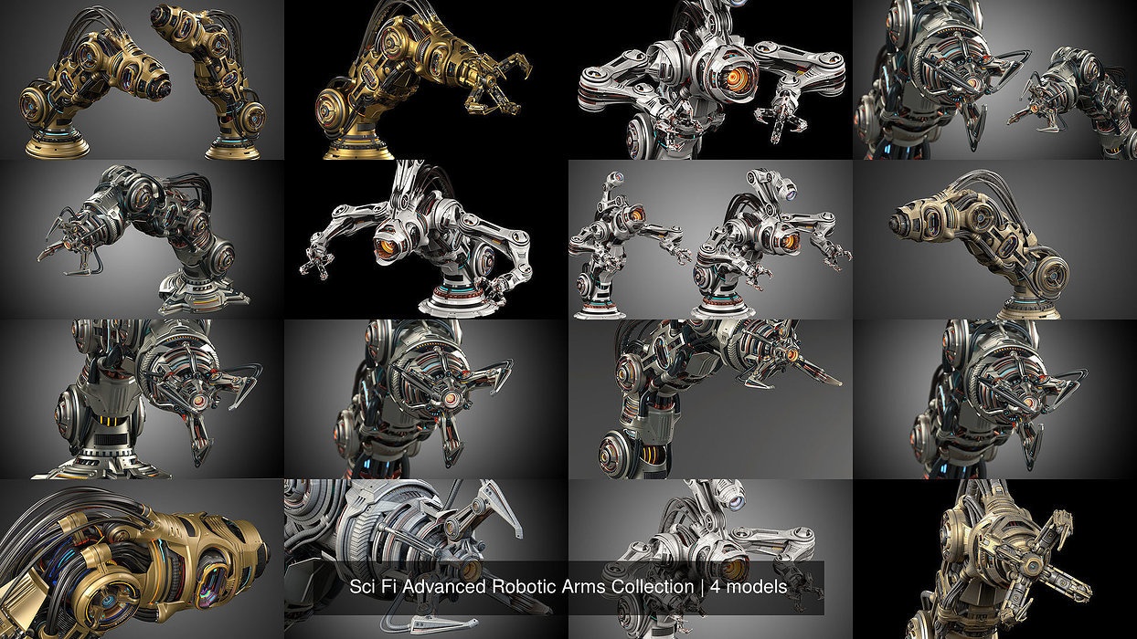 Sci Fi Advanced Robotic Arms Collection