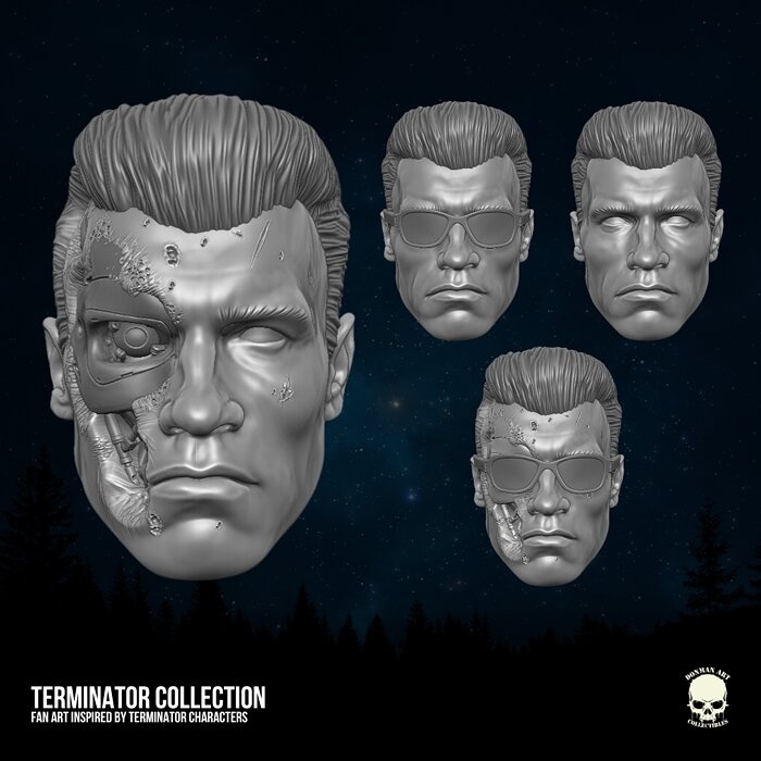 Terminator fan art 3D printable file for action figures