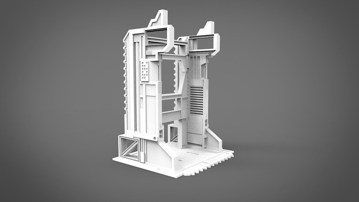 sci-fi robot station