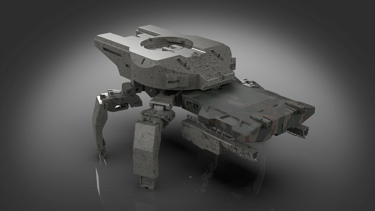 Robot mech four finger