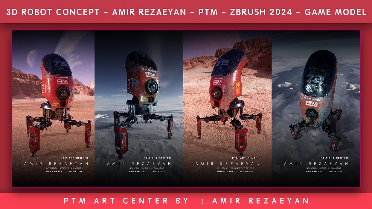 Crab Robot Concept PTM - Amir Rezaeyan