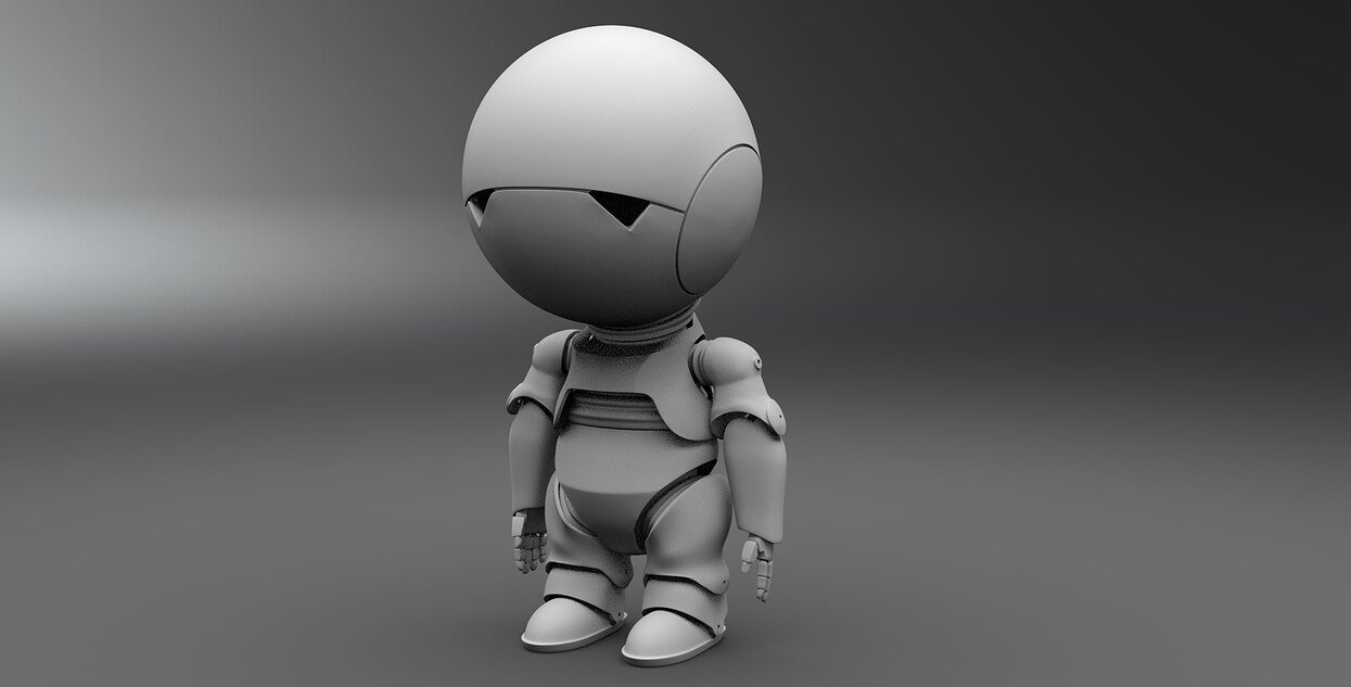 Marvin Paranoid Android Scale model