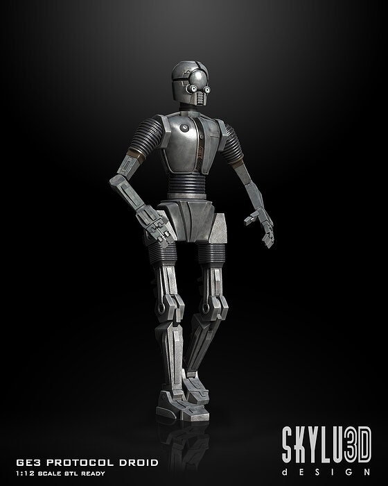 GE-3 Articulation Droid 3D print STL files