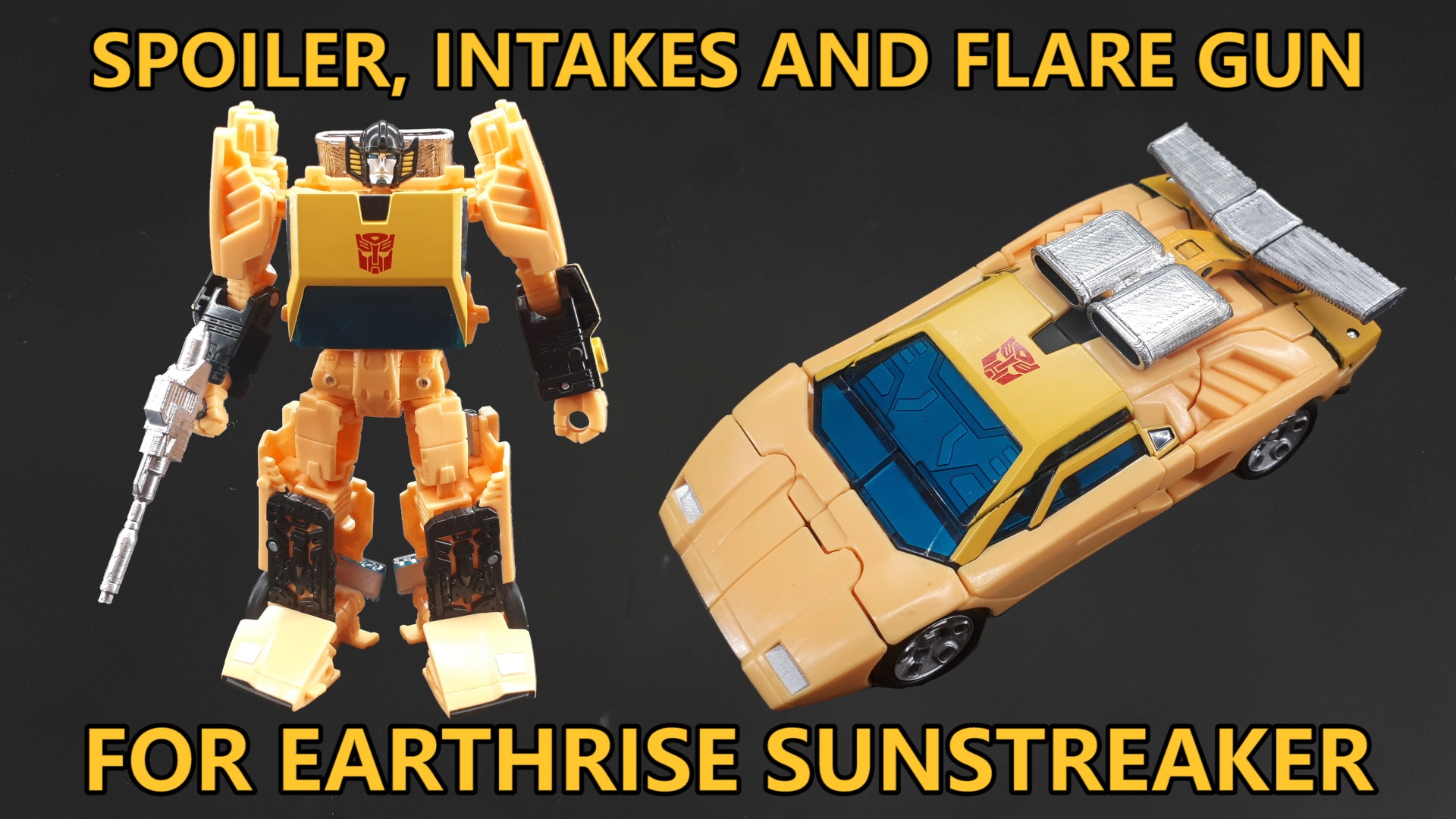 SPOILER AND INTAKES FOR EARTHRISE SUNSTREAKER