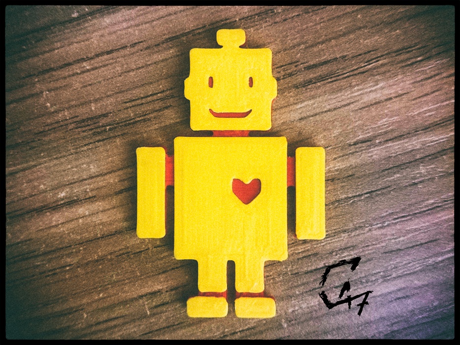 ROBOT LOVE - MAGNET / KEYRING