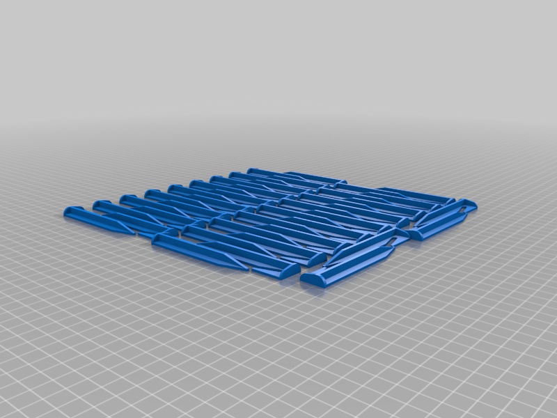 Quick to print nails for lawnmowers robots surface guiding wire