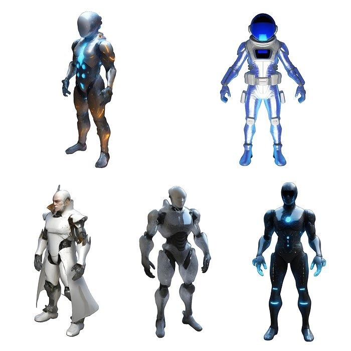 Sci-Fi Robot Warriors Collection
