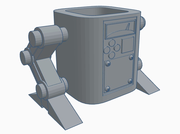 ROBOT-STYLE PENCIL HOLDER
