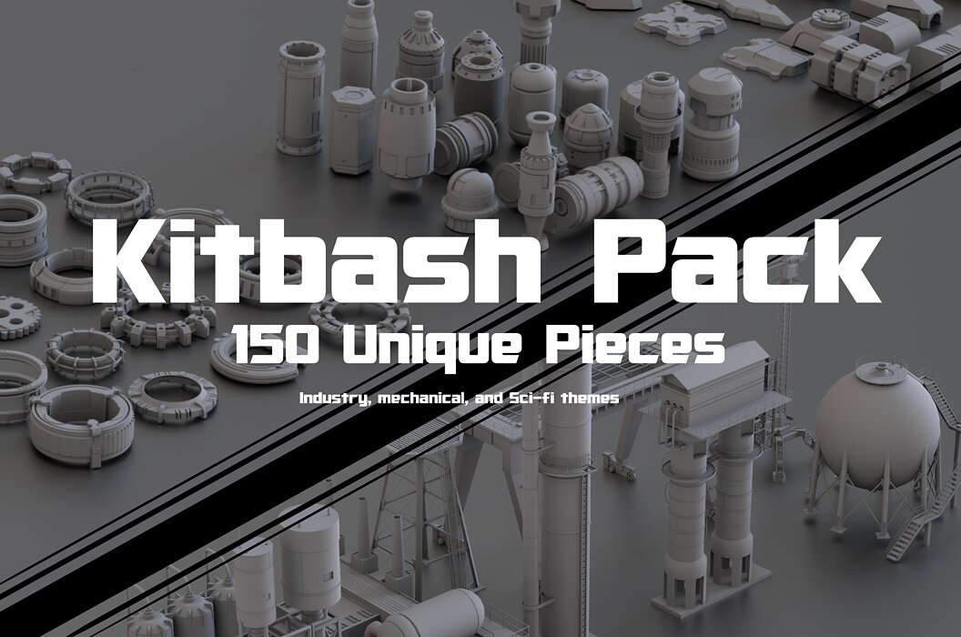Kitbash Pack -150 PIECES